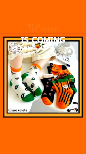 ถุงเท้าเด็ก แฟชั่นฮาโลวีน HALLOWEEN 1-12 ขวบ