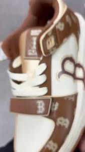 CHÍNH HÃNG - GIÀY MLB CHUNKY LINER MID MONOGRAM BOSTON RED SOX BROWN - 3ASXCLP3N-43BRD