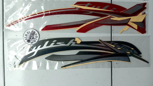 STIKER STRIPING LIS LES POLET PLAT BODY MOTOR HONDA SCOOPY STYLISH 2019 FI