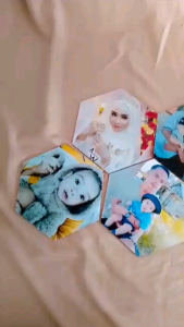 Paket Cetak Foto Bingkai Hexagonal Termurah