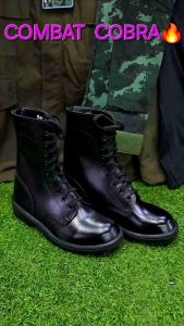 รองเท้าทหาร รองเท้าคอมแบทรุ่น ไม่มีซิป Cobra รองเท้าCobraรุ่น006L