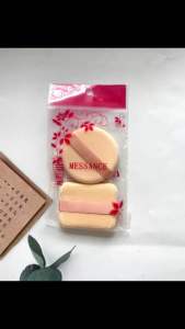Bông Phấn Messance Makup - Gói 2 Bông Phấn Trang Điểm Chất Liệu Mềm Mịn Không Kích Ứng Da Cho Lớp Nền Trang Điểm Mượt Mà