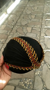 Blangkon Tradisional Indonesia: Blangkon Jogja Motif Samurai Coklat Murah