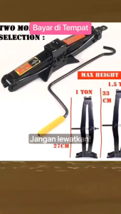 Dongkrak Jembatan Mobil 1 Ton & Dongkrak Pengangkat Mobil