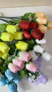 Bunga mawar palsu buket artificial imitasi hiasan dekorasi pernikahan