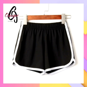 Short Cotton Woman Pant Elastic Waist