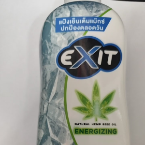 แป้งเย็น exit natural hemp seed oil energizing 270g