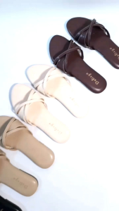 Sandal Teplek Wanita Kekinian Model Silang D08