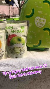 [Tặng Vali  khi mua 12 Bịch bánh ] Bánh ăn dặm Mămmy 12 Vị bổ dung dinh dưỡng hòa tan trong miệng giúp bé tiêu hóa