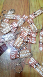 Gantungan Kunci Custom Plat Nomer / Ganci Custom Kamar Hotel  / Keychain Cinderamata