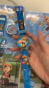 Boboiboy Kuromi Kids Watch Spinner Labubu Music Game Keychain Cartoon Toys Melody Batman Frozen Spiderman Mario