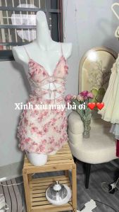 Váy ngủ cao cấpcó đệm tặng kèm chiphàng loại 1Video thật