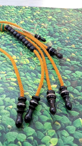 Tasbih Tijani Batu Marjan Oren Kombinasi Yuser Black FS034