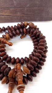 Tasbih Tijani Kayu Galih Asem Benang Rajut FS030