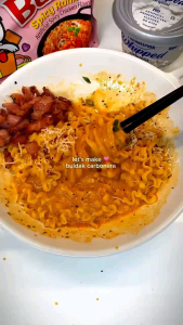 1 PACK Samyang Buldak Carbonara Flavor - Korean Instant Noodle - 5pcs 650grams Halal