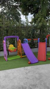 Np Toys 3IN1 สไลเดอร์ชิงช้าแป้นบาส รุ่นใหญ่สูงพิเศษ แข็งแรง กระดานลื่น Np.803