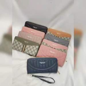 DOMPET LIPAT PANJANG IMPORT PREMIUM / DOMPET KULIT BRAND / DOMPET FASHION WANITA KOREAN STYLE / DOMPET ID CARD RESLETING / DOMPET HP CEWEK / WOMEN WALLET PU LEATHER / DLB9525