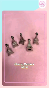 CG4 Charm Menara Eiffel Non Metal Tinggi 3cm (persatuan)