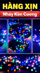 Dây Đèn Kim Cương Nhiều Màu – Nháy Lung Linh Trang Trí Tiệc Sinh Nhật Noel