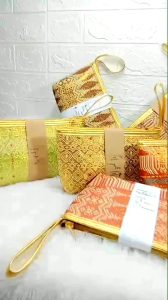 DOMPET POUCH KOSMETIK SONGKET / DOMPET POUCH WANITA / DOMPET BATIK SONGKET