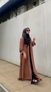 Abaya Dubai Remaja Tukey // gamis basic elegan aesthetic terbaru