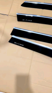 Talang Air Byd M6 2024 2025 2026 2027 Side Visor Flat Hitam List Chrome