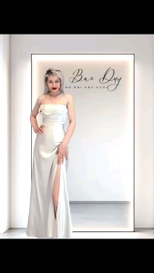 Đầm lụa tiệc đầm phụ dâu