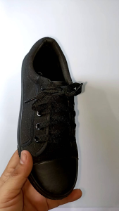 B.best Kasut Sekolah Hitam/Black School Shoes Canvas -SIZE :31-45