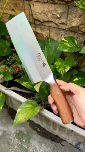 Dao thái thực phẩm hàng Nhật thép 3 lớp cán gỗ