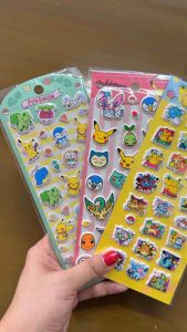 Pokemon Stickers with Pikachu and Other Characters for Decoration and Use