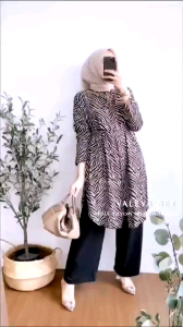 Alesha - BAJU SETELAN TERBARU VALEYA ONE SET TUNIK WANITA TUNIK RAYON KEKINIAN TERMURAH TUNIK TERLARIS