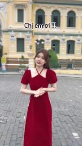 (SHOP BIGSIZE NỮ 50KG ĐẾN 90KG) set áo dài yếm không nơ cột sau