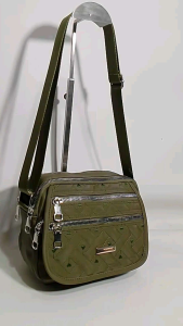Cempaka12 Tas selempang bahu wanita lima ruang/slingbag nylon