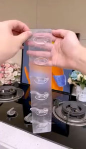 Gantungan Tempel Transparan 6 Kait Hook Tempel Baju Dinding Minimalis Tanpa Paku tempelan kait