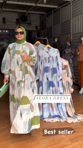 O Aloora Dress Gamis Rayon Premium Ld 110