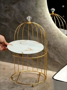 [SG]Luxury bathroom shelf table countertop organizer cosmetic storage box