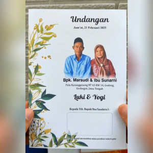 100 Pcs Undangan Orang Tua - Nikah - Pernikahan - Ngunduh Mantu - Khitan Viral