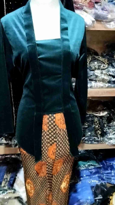Atasan Kebaya Bludru Kuthubaru Polos Premium Terlaris