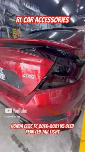 Honda Civic fc v5 OLED led rear tail lamp light 2015 2016 2017 2018 2019 2020 2021 taillamp taillight bodykit body kit