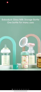 Boboduck Wide Neck Feeding Bottle Breast Milk Glass Storage Bottle F9268