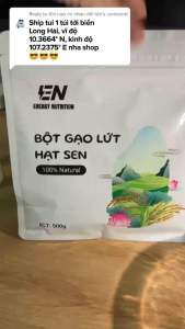 Bột gạo lứt hạt sen heath ( combo 1 túi + 1 bình lắc thể thao)