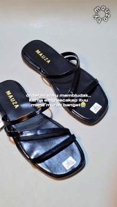 sandal wanita Kekinian slide tali ringan anti slip