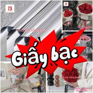 [ G563 ] Giấy bạc gói hoa tập 20 tờ giấy bạc tráng gương cao cấp gói hoa gói quà
