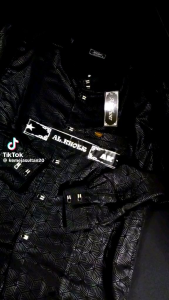 KEMEJA KOKO SULTAN MOTIF ETNIK BAHAN EMBOS PREMIUM ADEM TIDAK PANAS KANCING INFOR