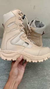 Sepatu Pdl Boots Terbaru Satpol-pp PNS Dinas Lapangan Safety Ujung Besi 8inch