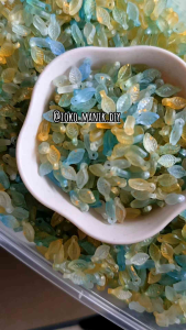 10gram manik daun hijau kecil