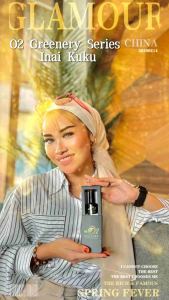 O2 Greenery 《PROMOSI RAYA》INAI KUKU sah untuk solat buatan malaysia Maroon Black color