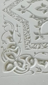 Cetakan Beton CNC GRC Motif Bintang Ornamen bahan Spons Eva