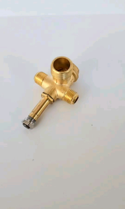 Check Valve Kompresor Oilless Silent 4 Way 1/4 × 1/4 × 1/2 inch Long Panjang