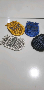 bordir emblem logo persib bintang 3 nyala timbul 3D